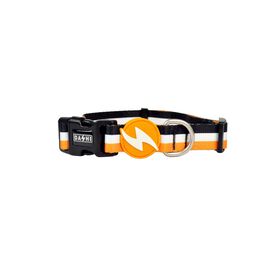 Coleira Para Cão Stripes3 Laranja E Preto L Dashi 1 Un