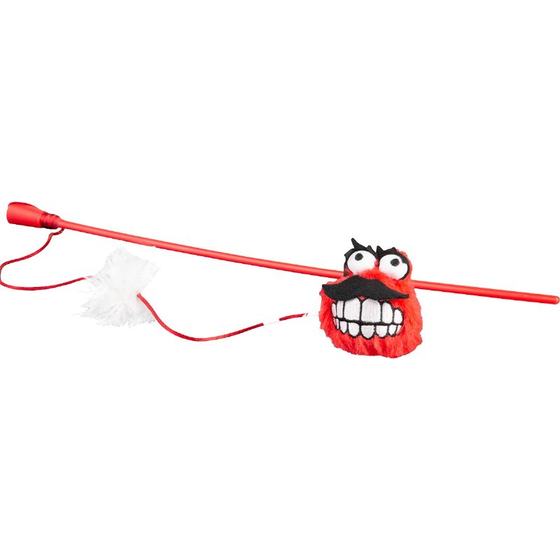 Brinquedo Para Gato Cana Vermelha Com Peluche 1 unidade