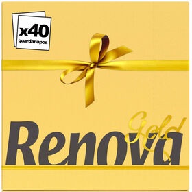 Guardanapos 2 Folhas Gold Tuscany Amarelo Renova 40 Un
