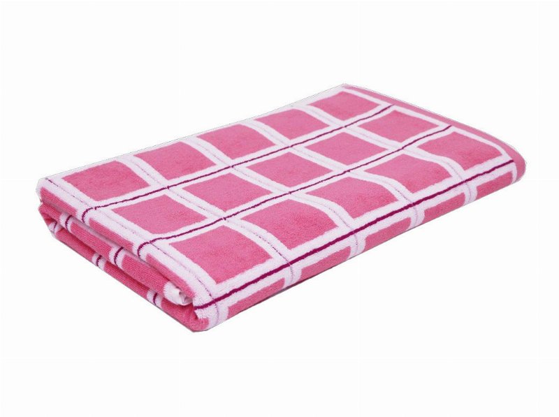 Toalha Praia Adulto Lasa Rosa 90X200 Cm