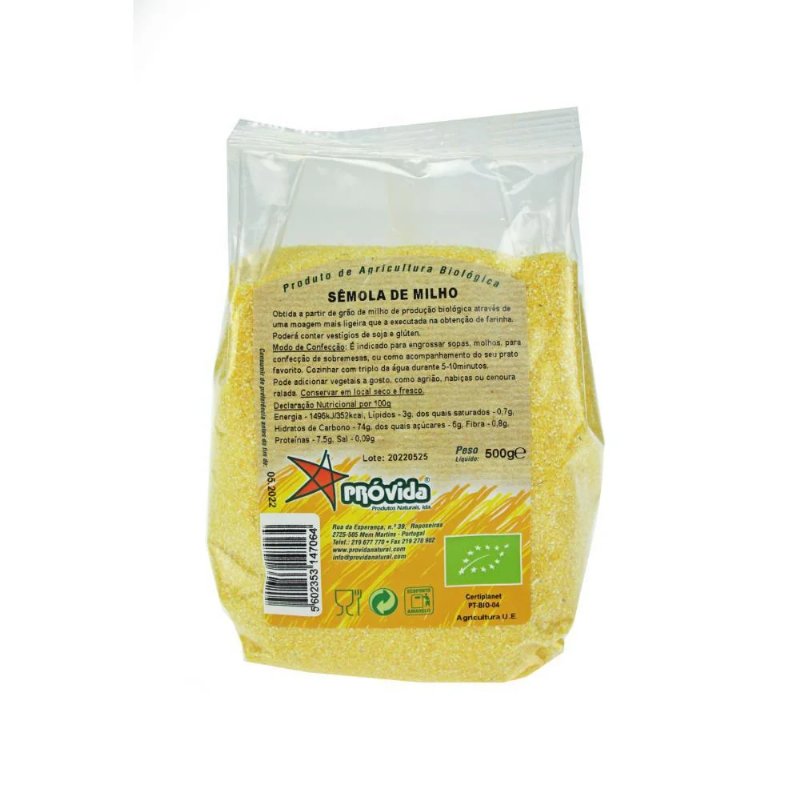 Sêmola De Milho Bio Próvida 500 g