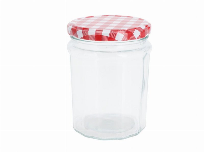 Frasco De Vidro C/ Tampa Metal 450 ml