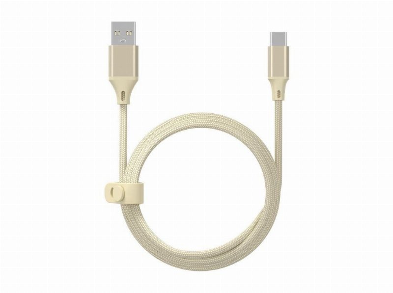 Cabo Textil Qilive 600204587 1M Usb-A To Usb-C Bege
