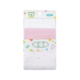 Fraldas Algodão 65X65Cm Rosa Happy Bear