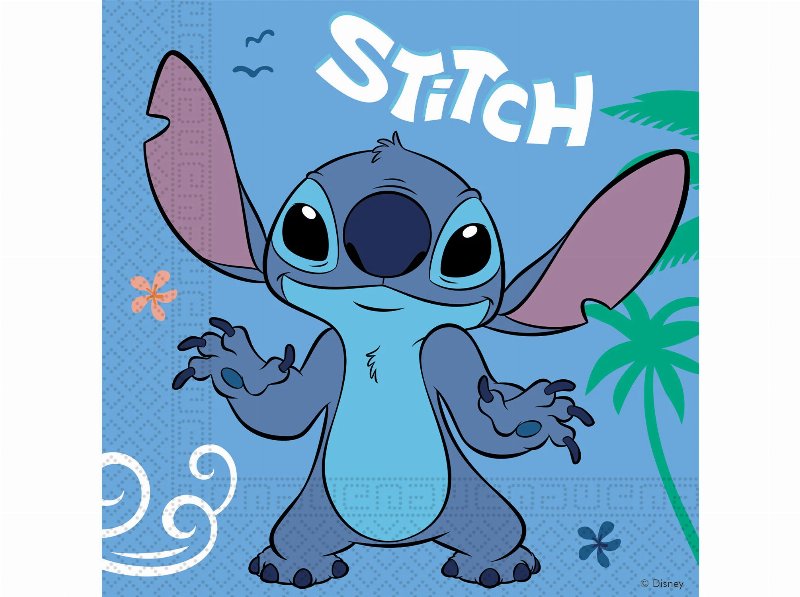 Guardanapos Stitch Papel 33X33Cm 20 Unidades