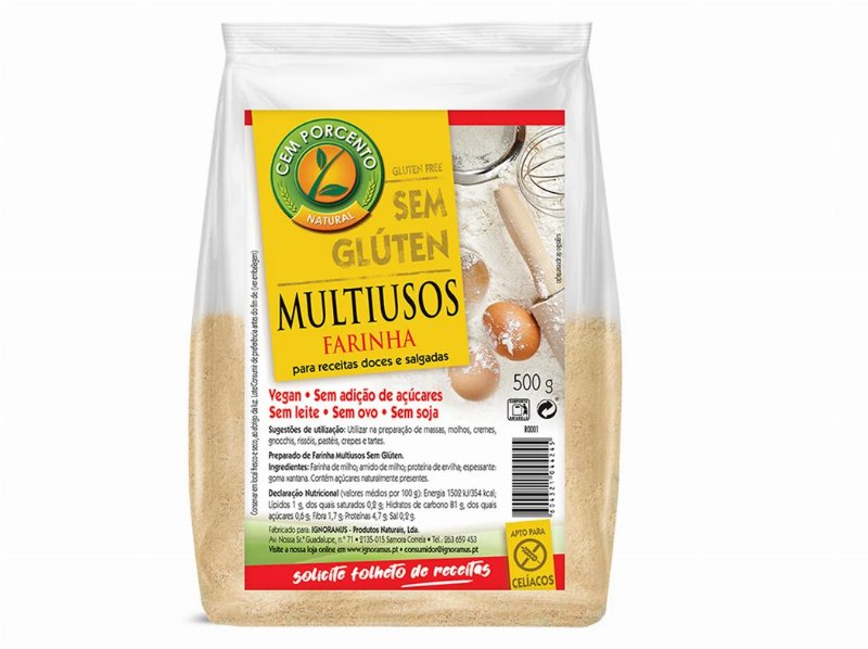 Farinha Cemporcento Multiusos Sem Glúten 500 g