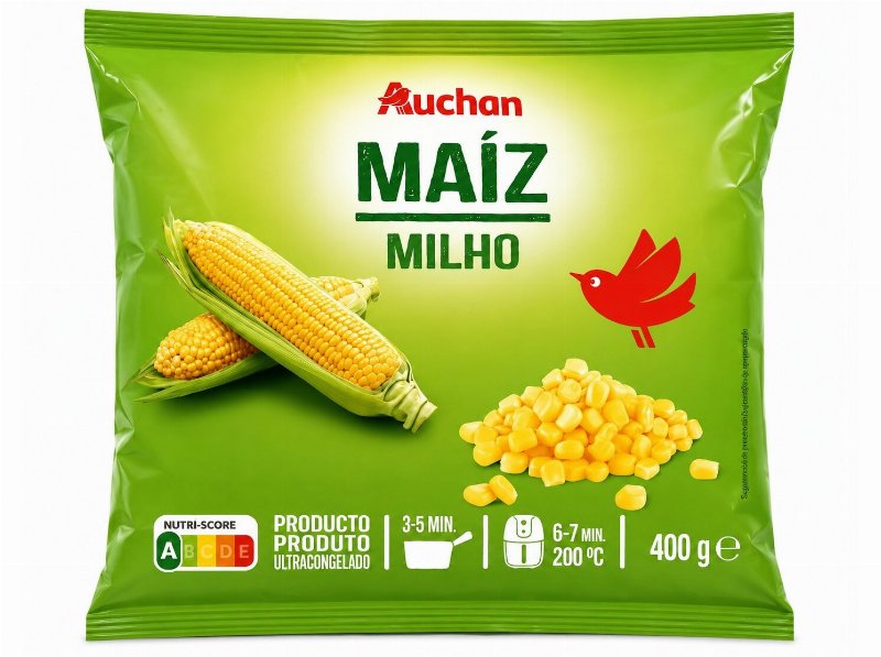 Milho Auchan Em Grão Ultracongelado 400 g