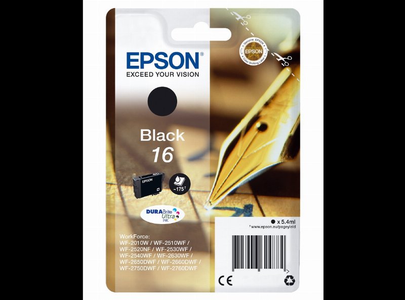 Tinteiro Original Epson Preto Durabrite T16214