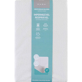 Protetor De Colchão Impermeável E Respirável 90X200Cm Kasa