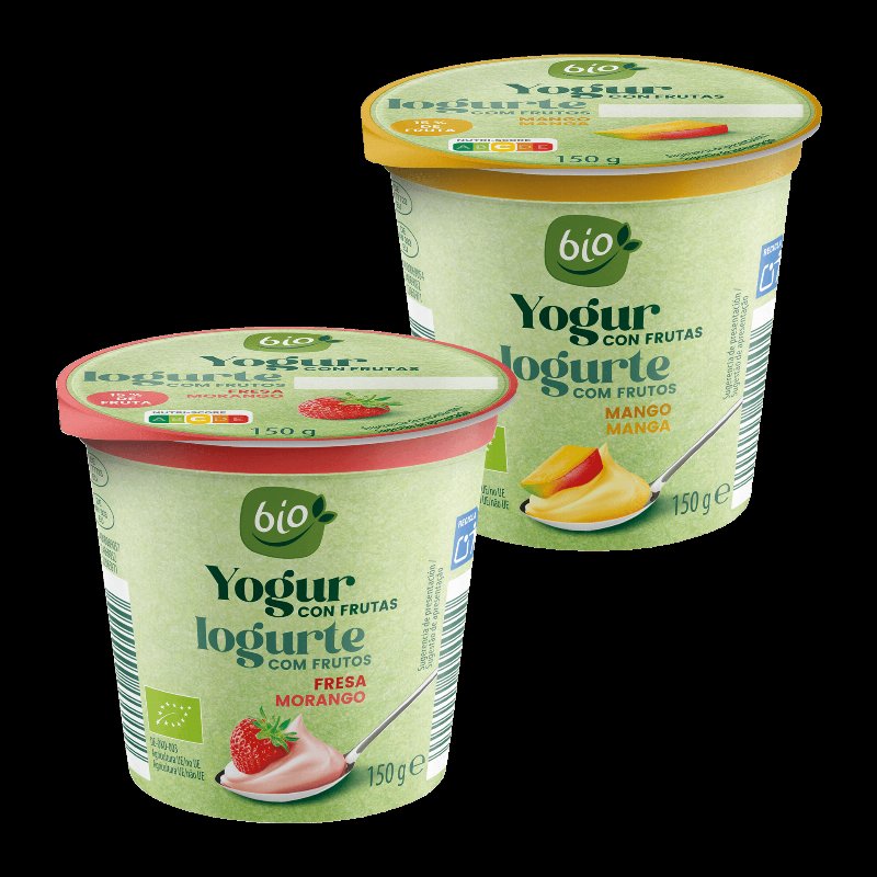 Iogurte Com Fruta Biológica Sortido