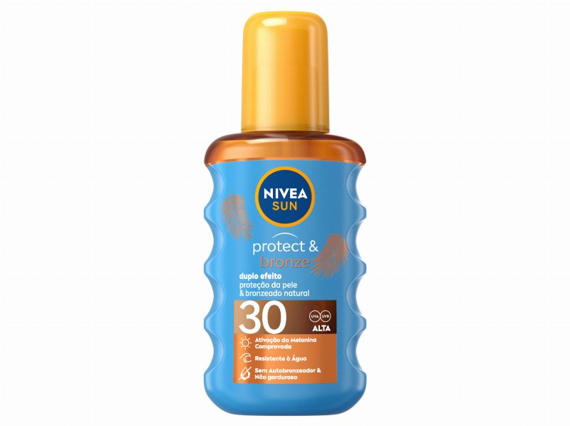 Protetor Solar Bronzeado Natural Spray Óleo Fp30 Protect & Bronze Nivea Sun 200 ml