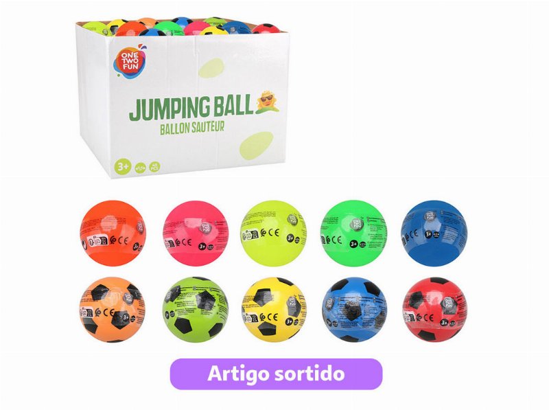 Bola Saltitona One Two Fun Ø5.6Cm Cores Sortidas