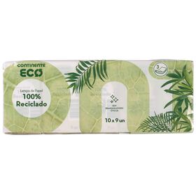 Lenços De Bolso Continente Eco 10 Un
