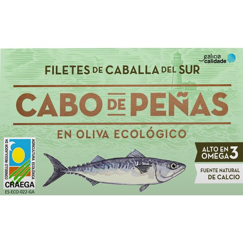Filetes De Cavala Do Sul Em Azeite Ecológico 53 unidade