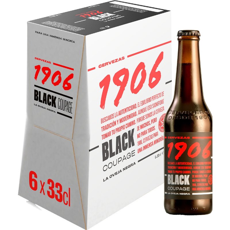 Cerveja De Espanha Black Coupage Pack 6 33 cl