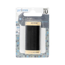 Linha Algodão Médio 300M Preto Prima