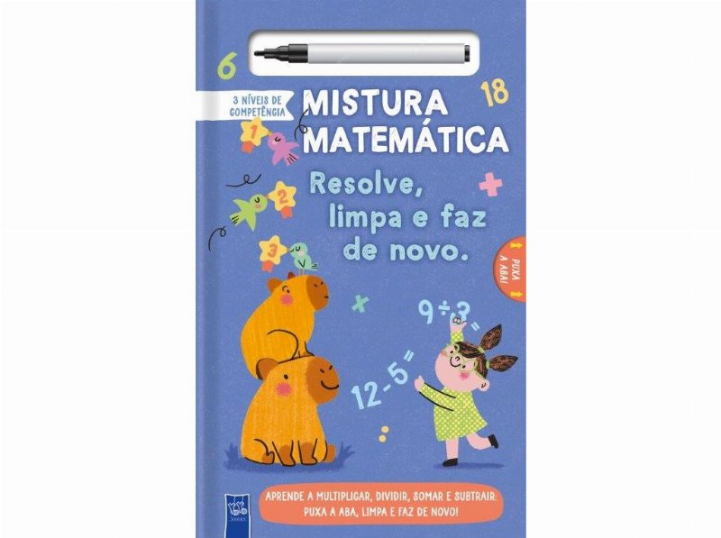 Livro Tabuada - Mistura Matemática - Resolve Limpa E Faz De Novo