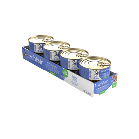 Comida Húmida Para Gato Adulto Atum E Sardinha Lata Schesir 8 X 140 g