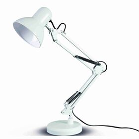 Candeeiro Secretária Articulado E27 Branco Kasa 1 Un