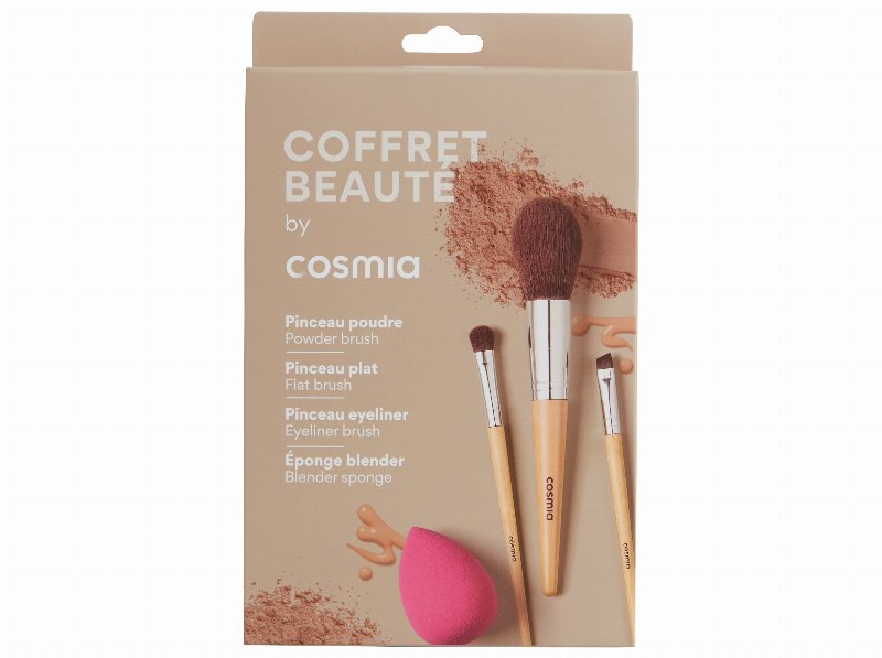Conjunto Cosmia Kit De Maquilhagem 4 Peças