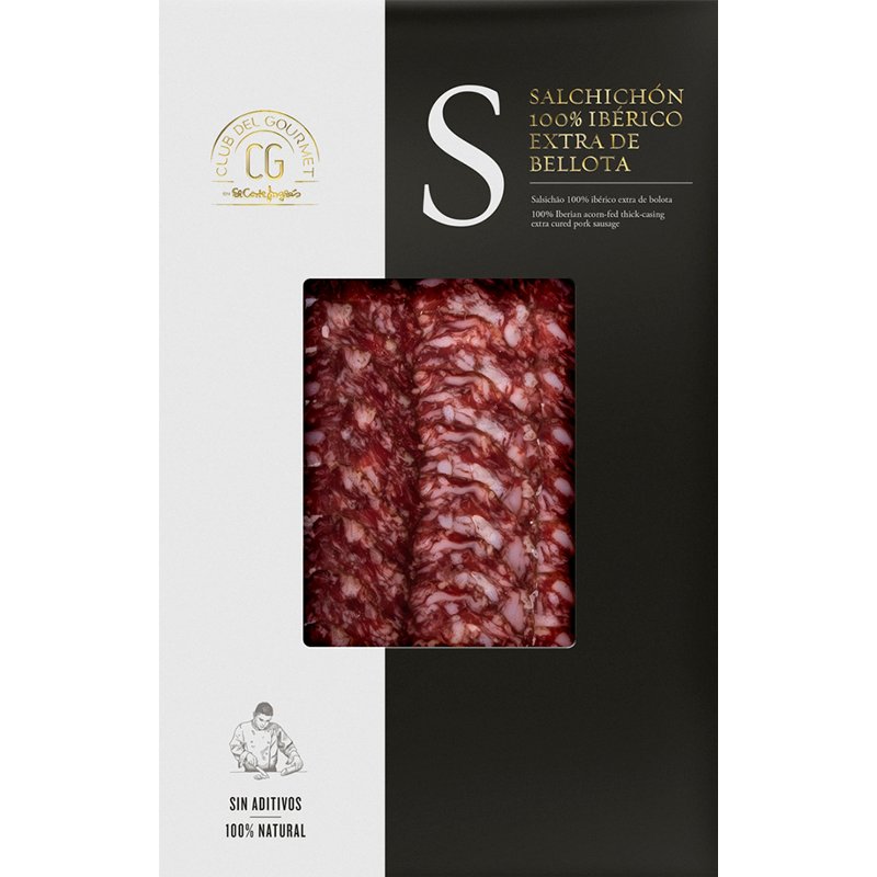 Salsichão 100% Ibérico Bolota Fatias