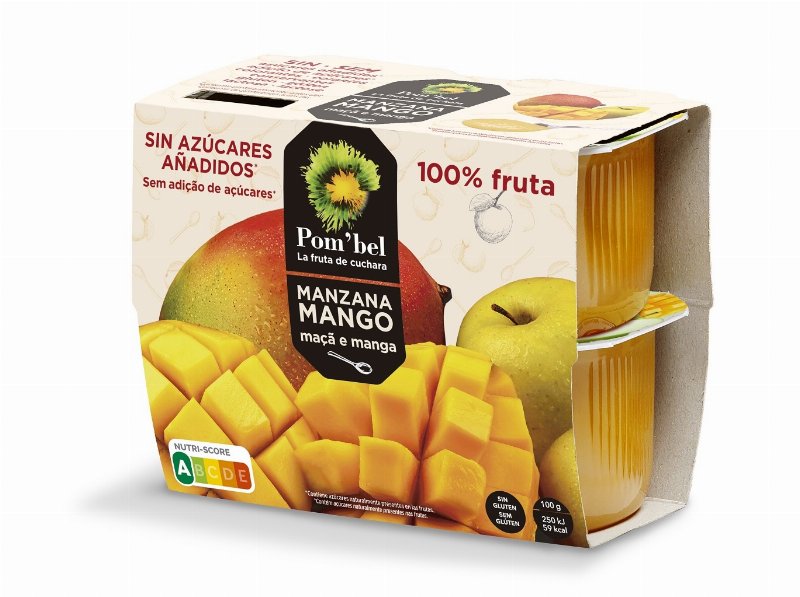 Puré De Fruta Pom`bel Maçã E Manga 4X100 g