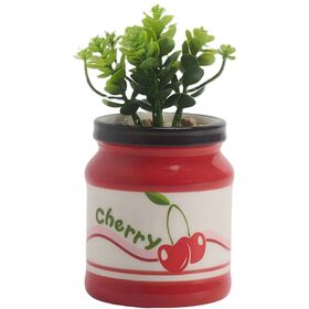 Planta Artificial Vaso Com Cereja Kasa