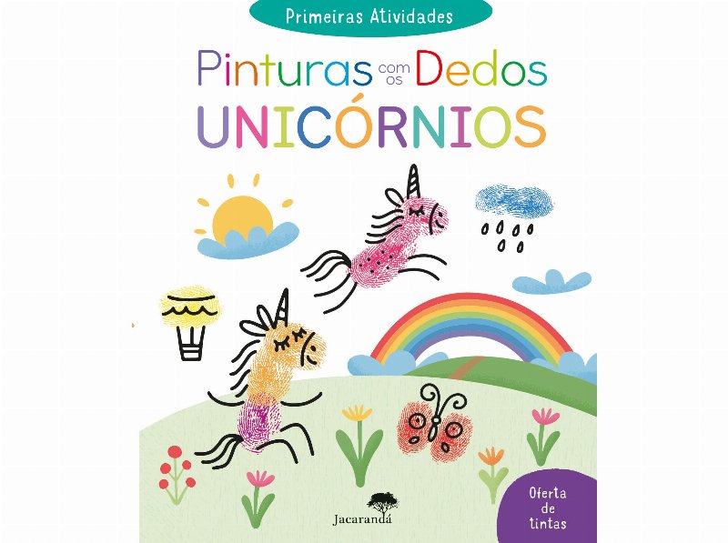 Livro Pinturas Com Os Dedos Unicórnios