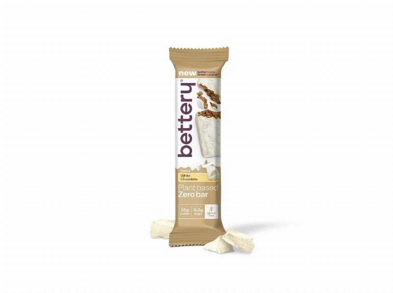 Barra Zero Bettery Chocolate Branco & Cookies 55 g