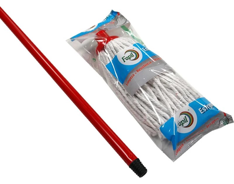 Esfregona Com Cabo Fapil Algodão