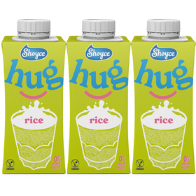 Bebida Vegetal De Arroz Original Shoyce Hug 3 X 200 ml