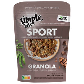 Granola Aveia, Cacau E Proteína De Ervilha Sport Simple 300 gr