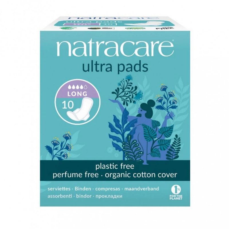 Penso Algodão Fino Longo Alas Bio Natra Care 10 Unds