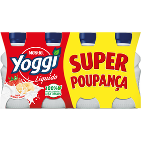 Iogurte Líquido Morango E Banana Yoggi 1280 gr (8 Un)