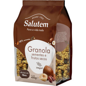 Granola Integral Sementes E Frutos Secos Salutem 400 gr