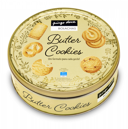 Sortido Bolachas De Manteiga Butter Cookies Pingo Doce 0.454Kg