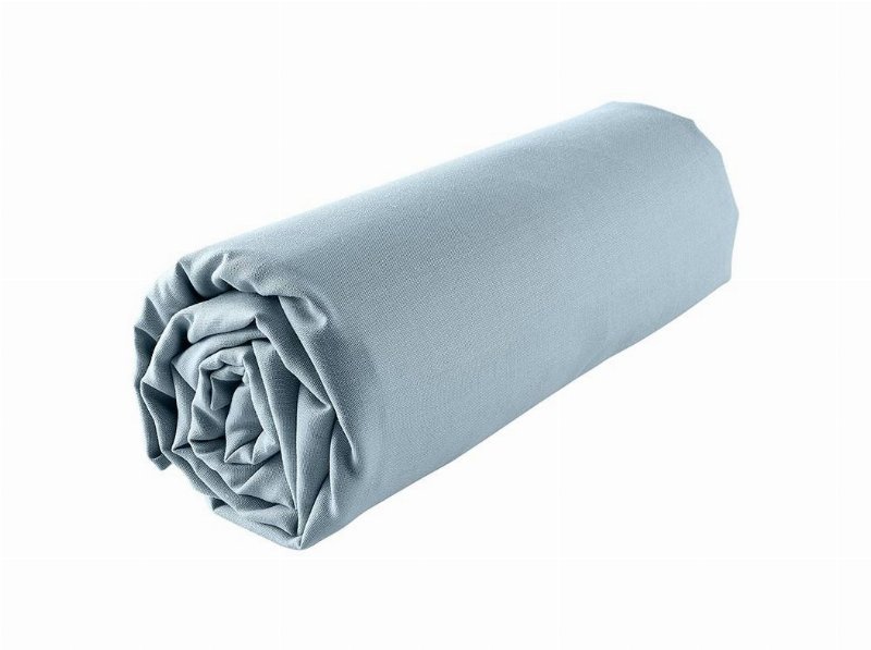 Lençol De Baixo Com Elástico Actuel Azul 52% Poliester / 48% Algodão 90X200Cm