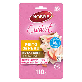 Fiambre De Peito Peru Braseado Fatias Finas Cuida-T+ Nobre 110 gr
