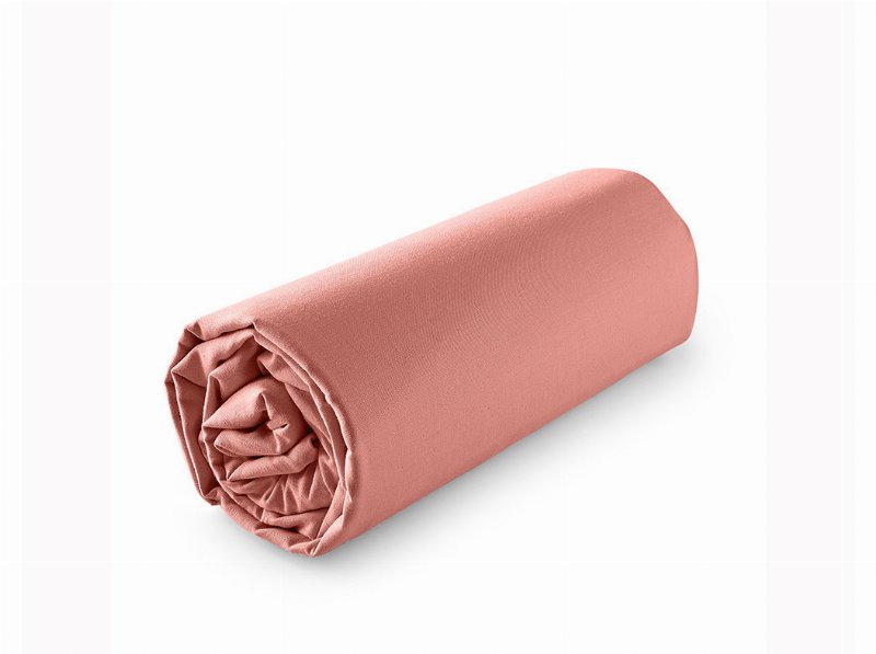 Lençol De Baixo Actuel 100% Algodão Terracota 160X200Cm