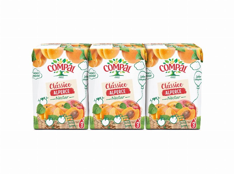 Néctar Compal Clássico Alperce 3X0.20 l