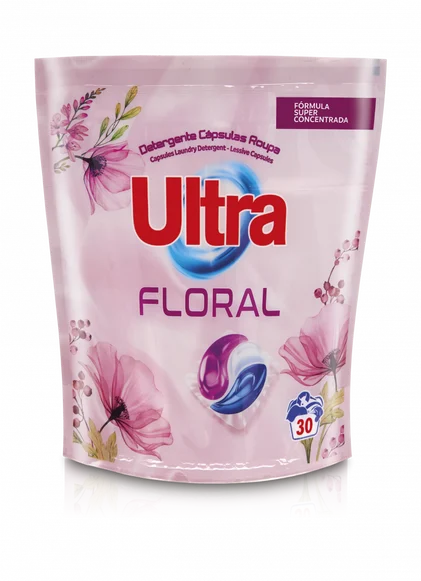 Detergente Máquina Roupa Cápsulas Floral Ultra 30Dos