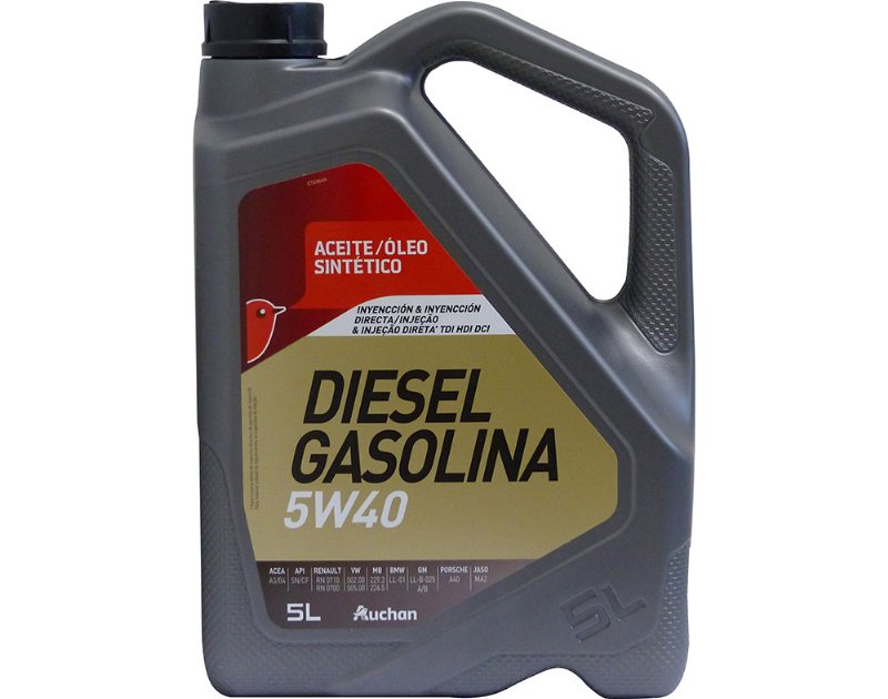 Óleo De Motor Auchan Sintético 5W40 Gasolina/Diesel 5 l