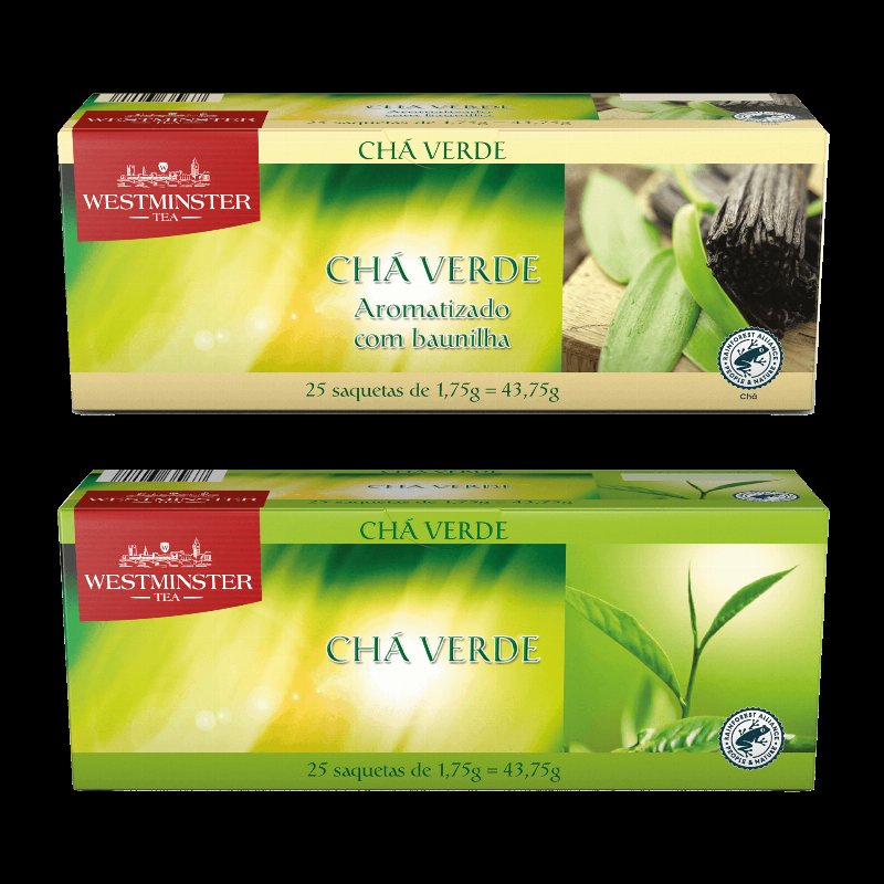 Chá Verde Sortido; 25 Unidades