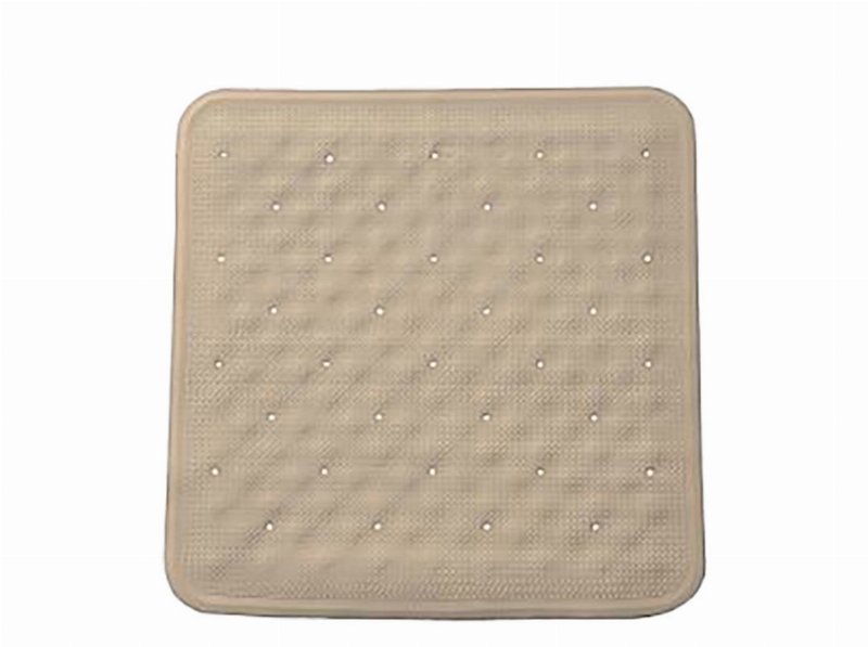 Tapete Anti-Derrapante Actuel Borracha Bege 55X55Cm