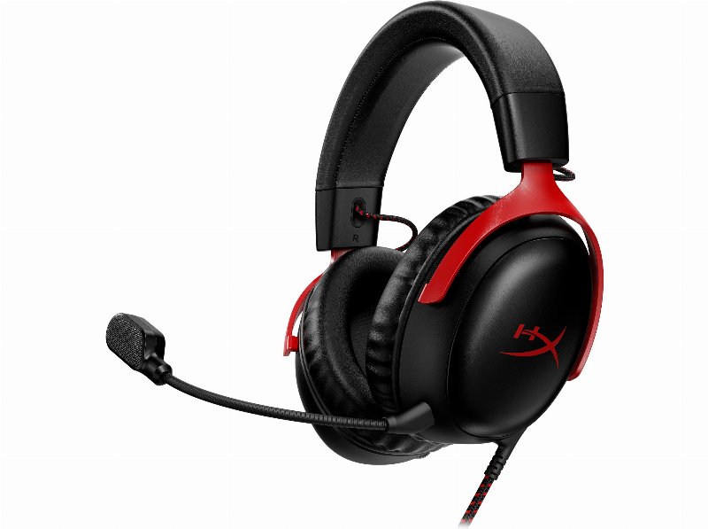 Auscultadores Gaming Hyperx 727A9Aa Nuvem Iii Preto Vermel
