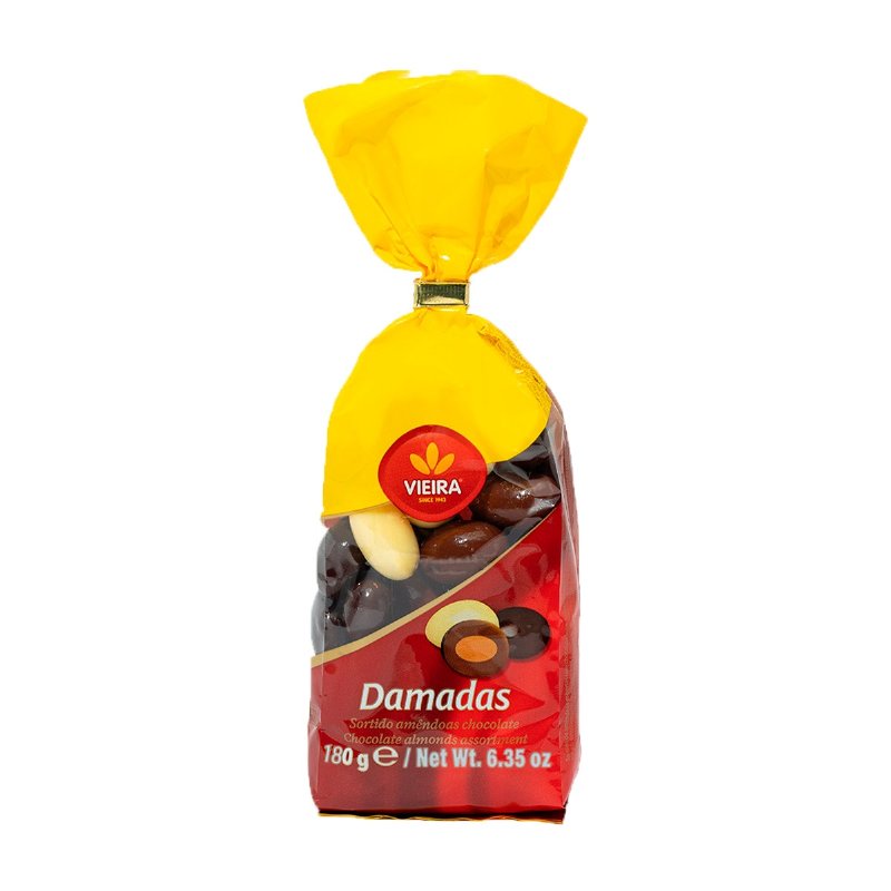 Amêndoas Damadas Cobertas De Chocolate Sortidas 180 g
