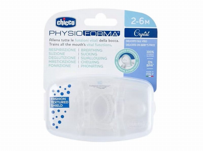 Chupeta Physio Chicco Silicone Incolor 2-6 Meses 2Un