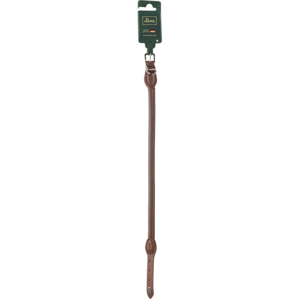 Coleira Para Cão Round & Soft Em Pele Castanha 45/8 1 unidade