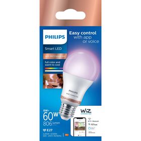 Lâmpada Led Standard Wi-Fi Rgb E27 2700-6500K 60W Philips 1 Un