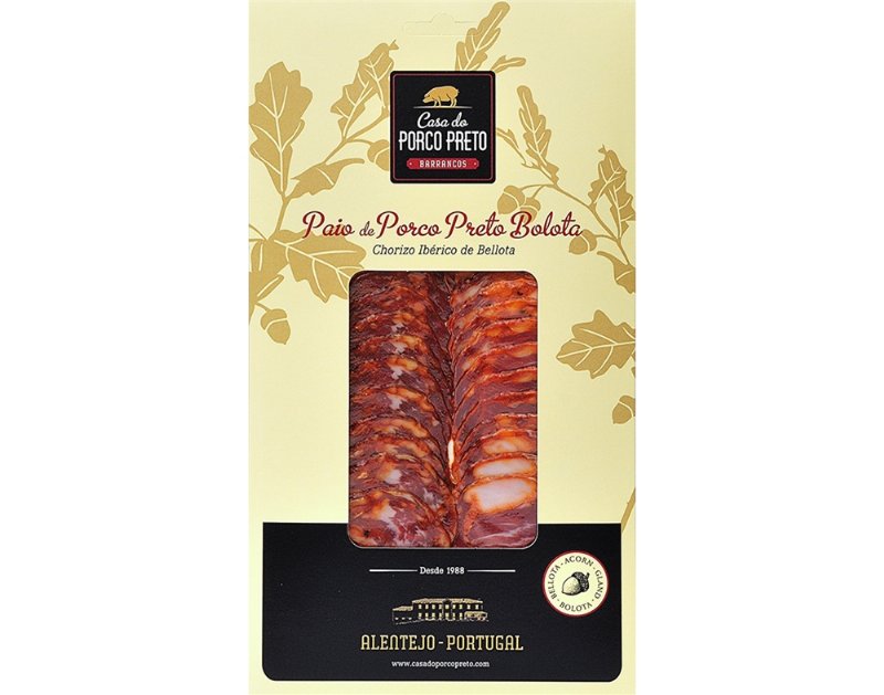 Paio Porco Ibérico Bolota Casa Do Porco Preto Fatias 80 g